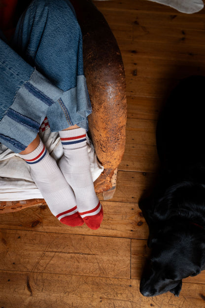 Retro Sock - Cherry Blue