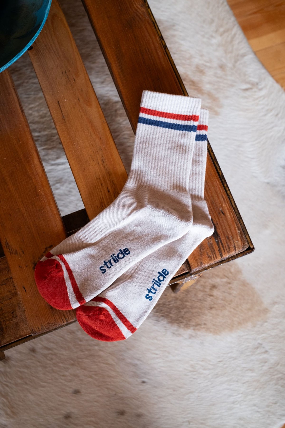 Retro Sock - Cherry Blue