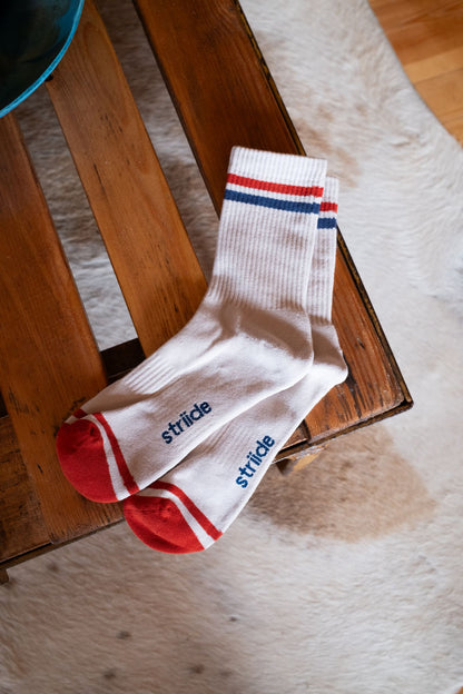Retro Sock - Cherry Blue
