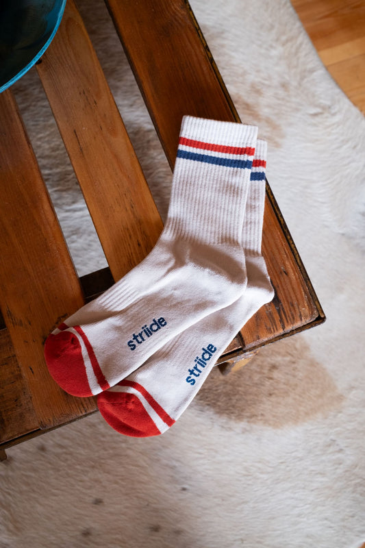 Retro Sock - Cherry Blue