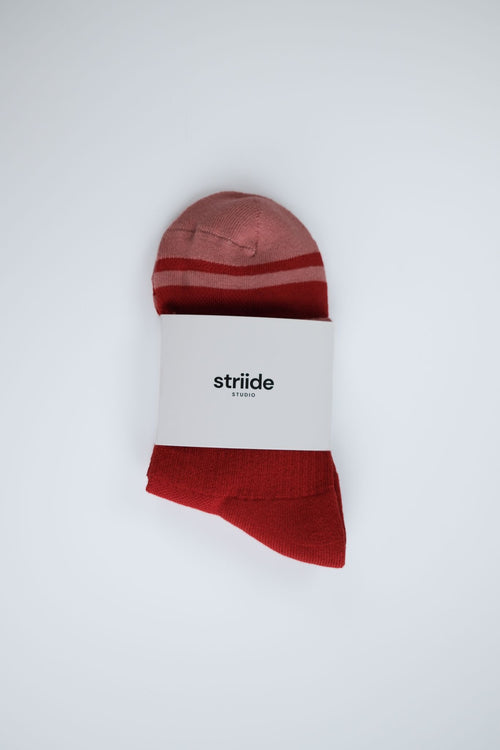 Quarter Sock - Maroon Blush