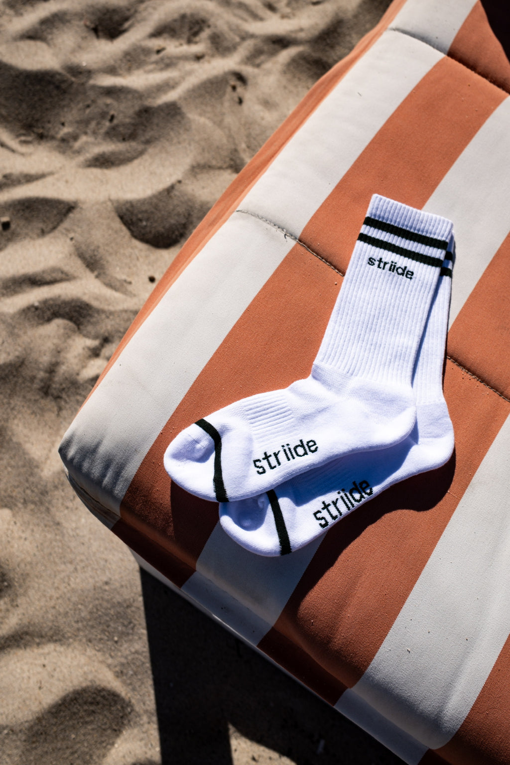 Athletic Sock - White & Forest Green