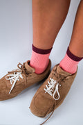 Quarter Sock - Pink Maroon