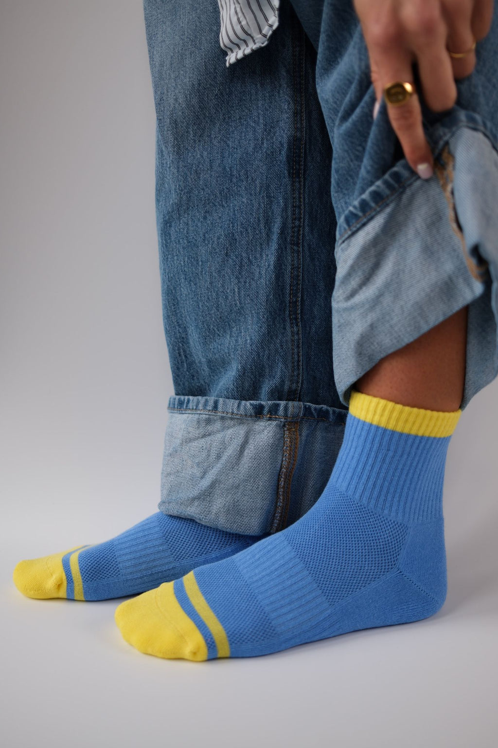 Quarter Sock - Marina Blue