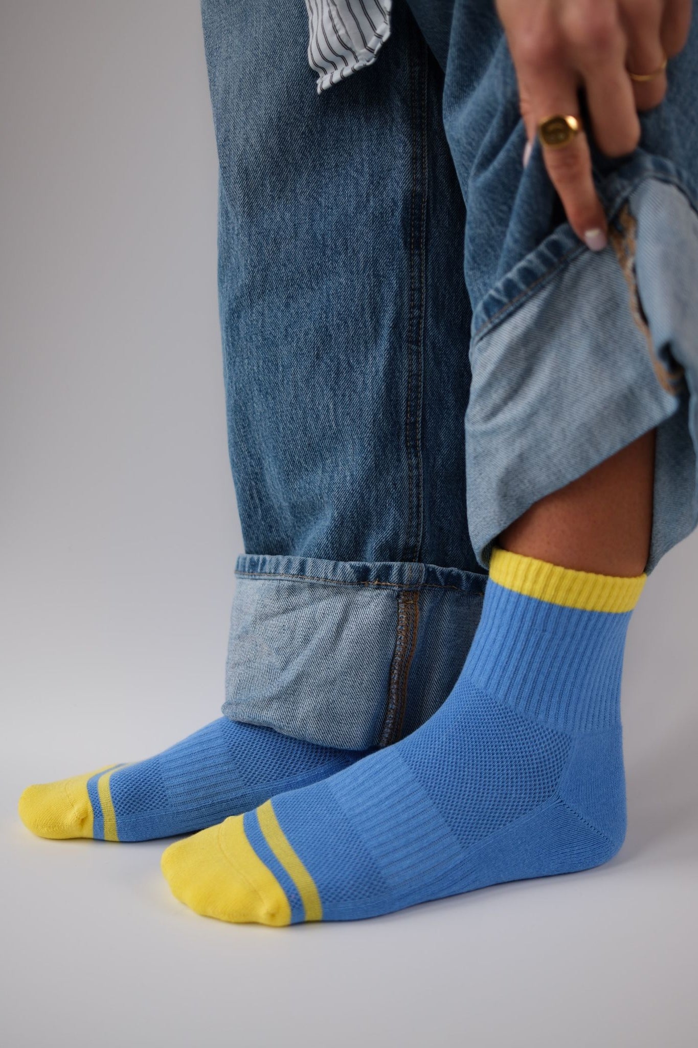 Quarter Sock - Marina Blue